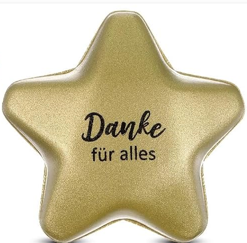 Glückssterne A-Ware ´DankesStern "Danke für alles" in ´Lucky Gold